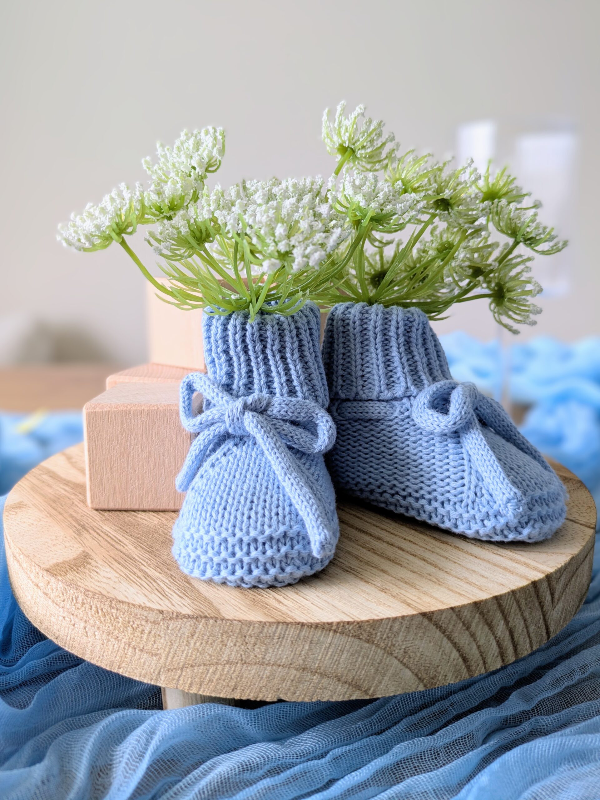 baby blue booties