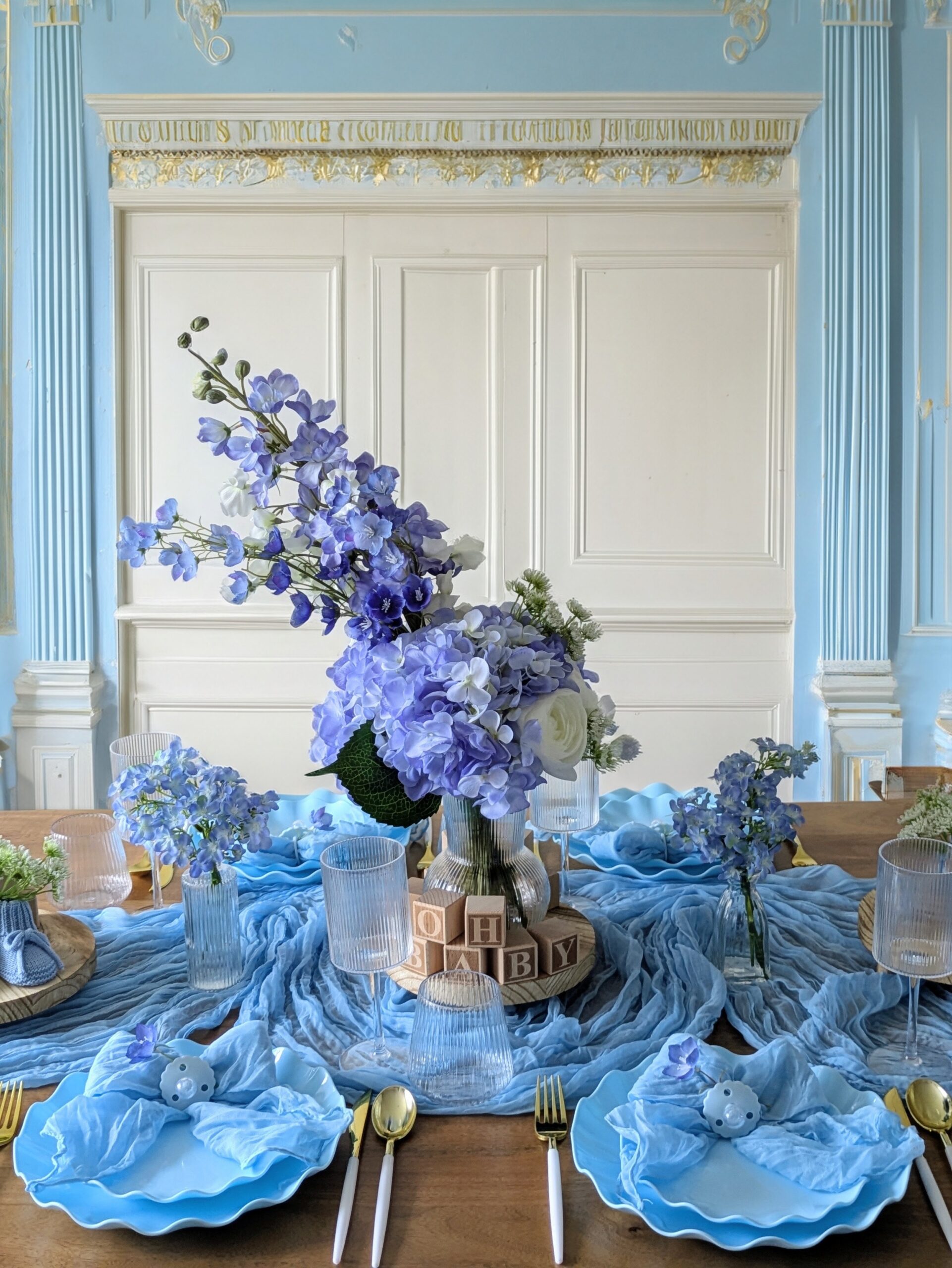 baby blue panelling