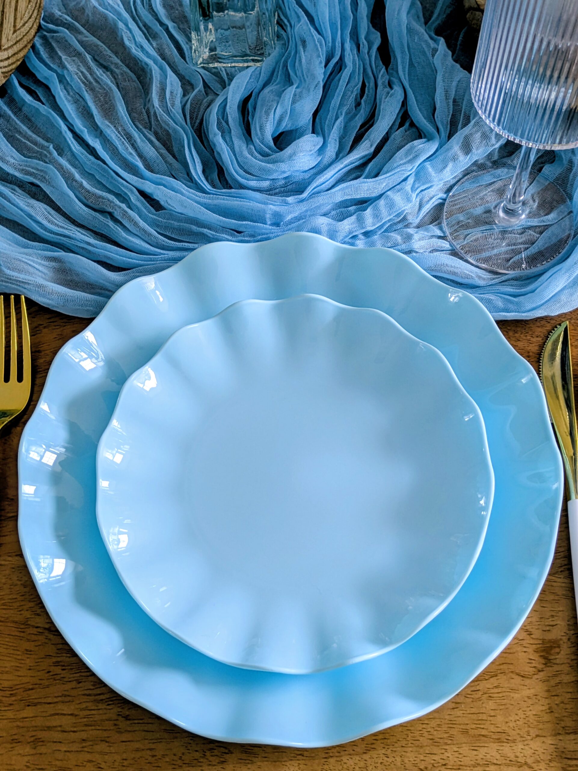 baby blue plate