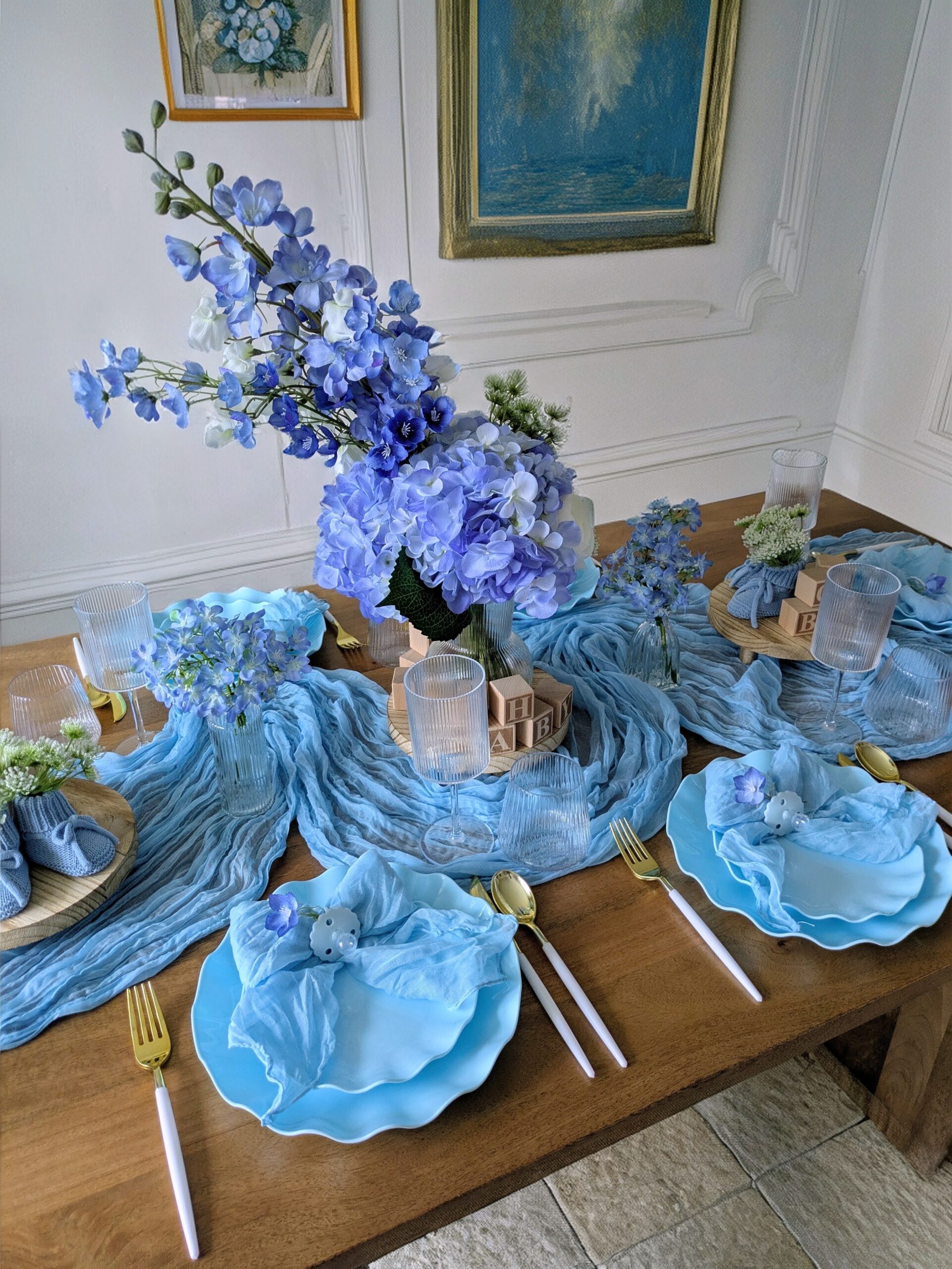 baby blue table