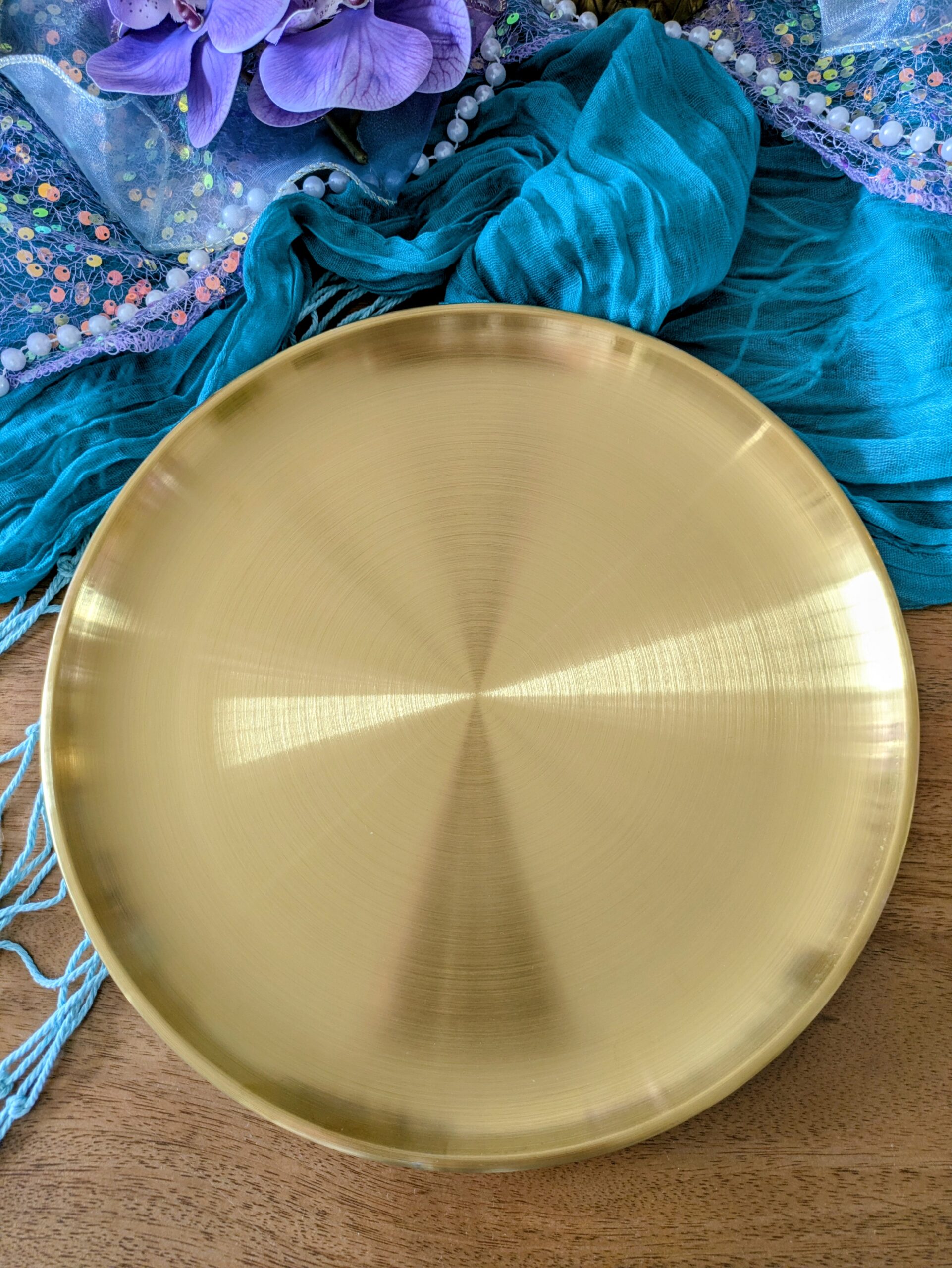 mermaid gold plate