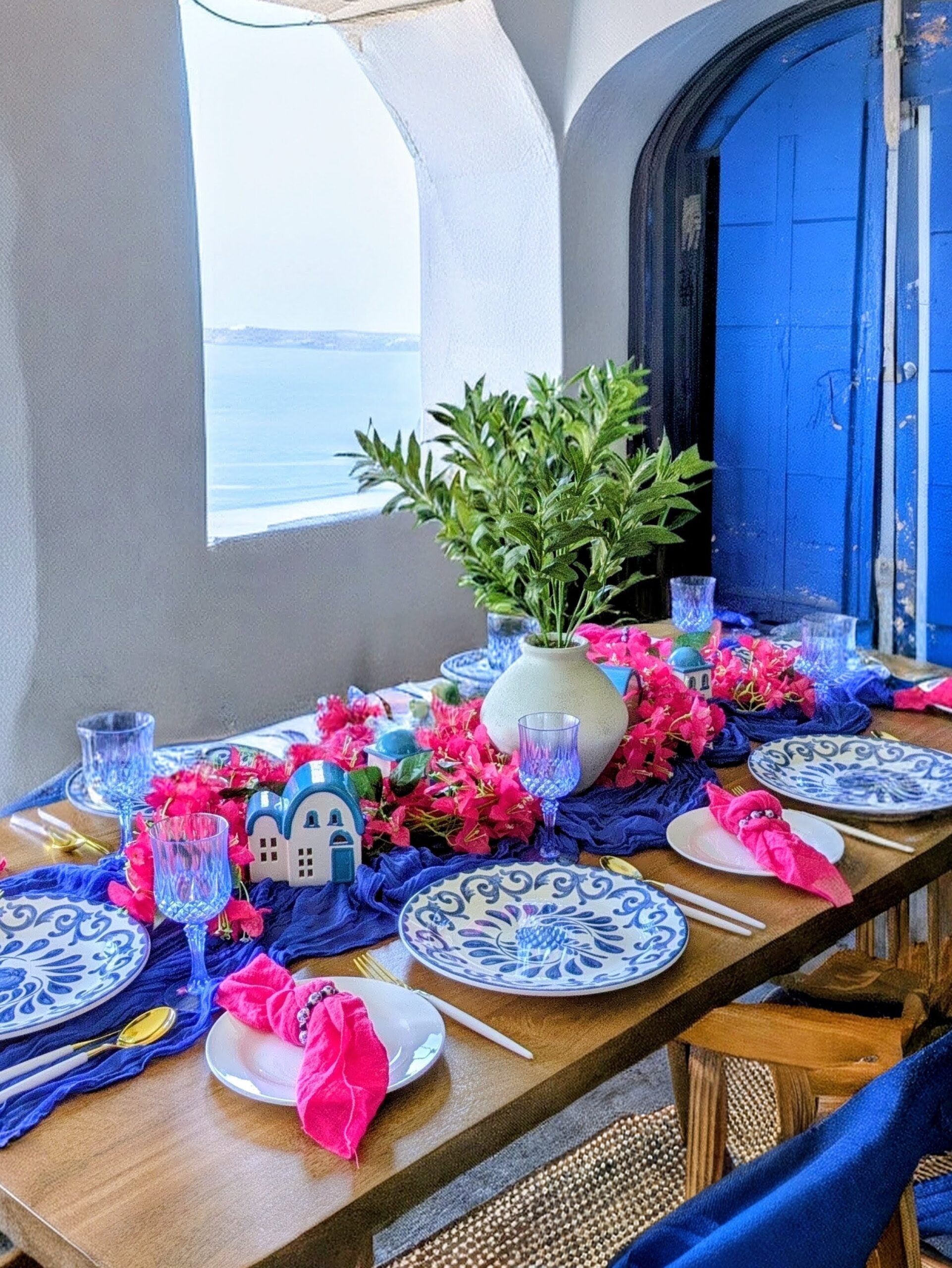 greekscape blue door